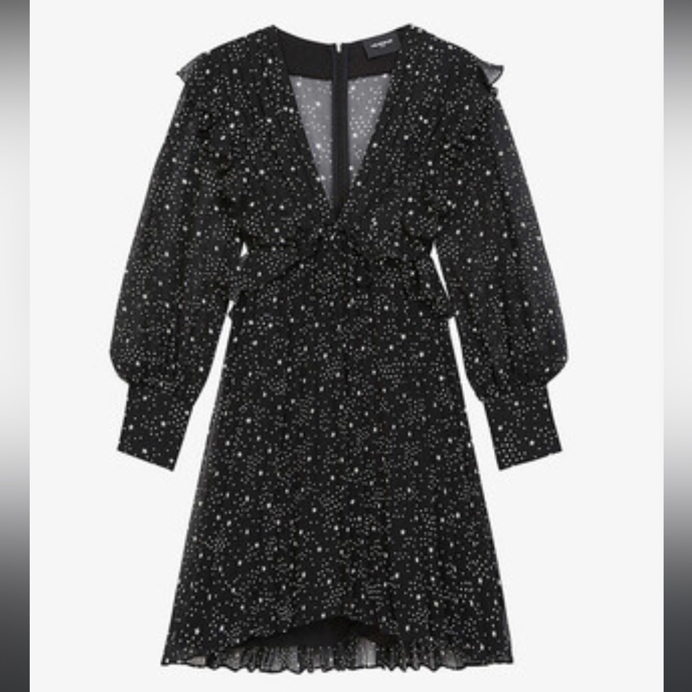The Kooples Start Print Chiffon Dress
